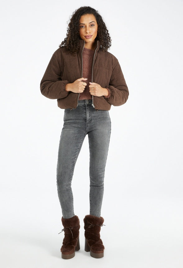 Corduroy Puffer Coffee