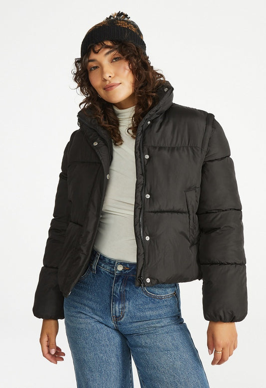 2 In 1 Puffer Vest Black Caviar