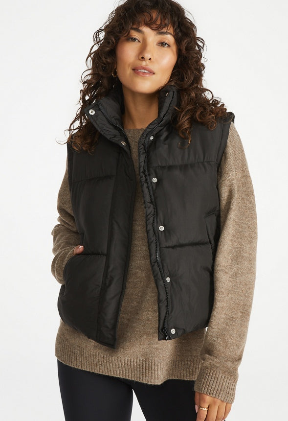 2 In 1 Puffer Vest Black Caviar