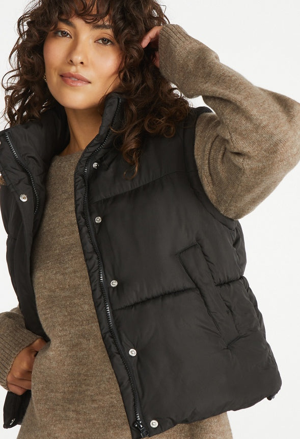 2 In 1 Puffer Vest Black Caviar