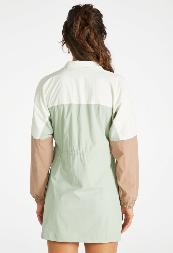 Sporty Mini Dress Colorblock Multi