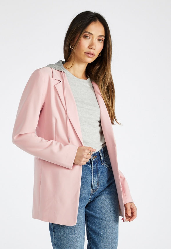 Hoodie Blazer Rose Smoke/ Heather Grey