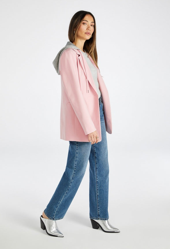 Hoodie Blazer Rose Smoke/ Heather Grey