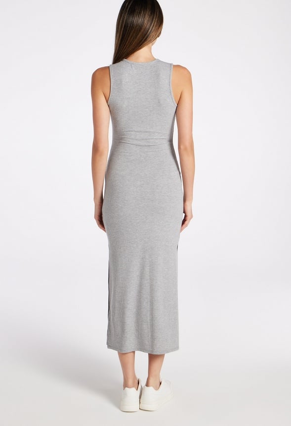 Maxi Tank Dress Light Heather Grey