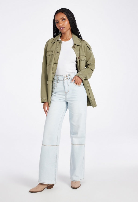 Cargo Jacket Burnt Olive Green