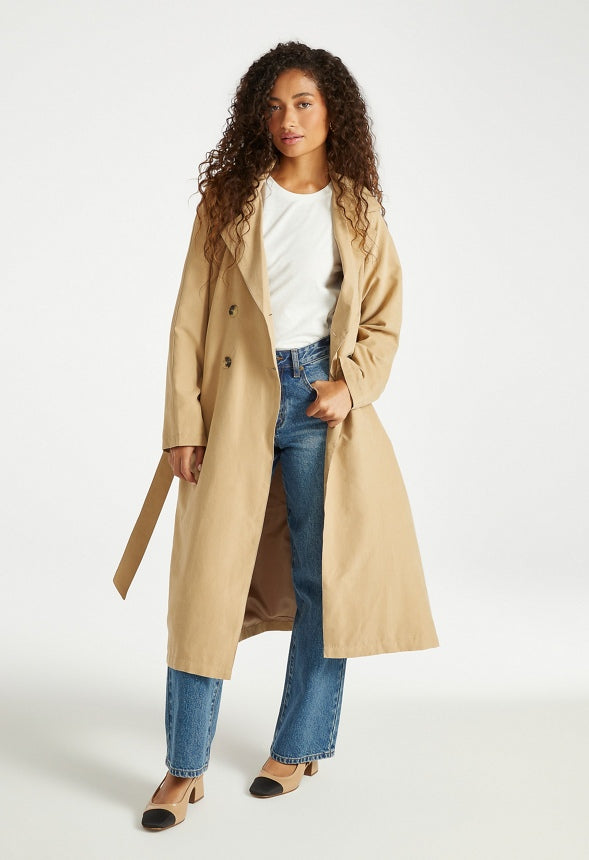 Belted Trench Coat Khaki