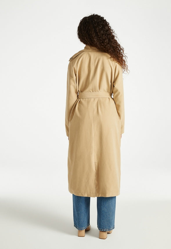 Belted Trench Coat Khaki