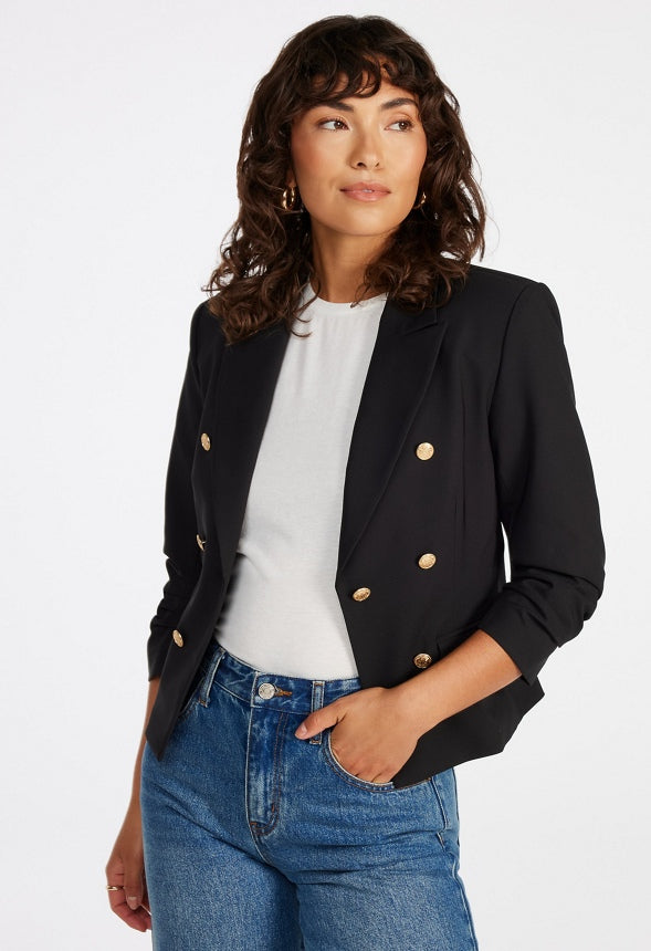 Short Cutaway Blazer Black Caviar