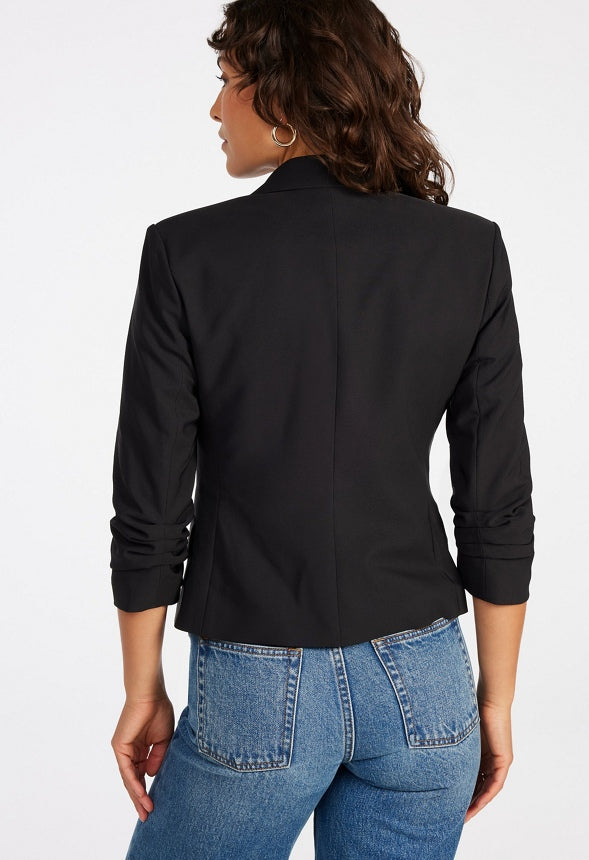 Short Cutaway Blazer Black Caviar