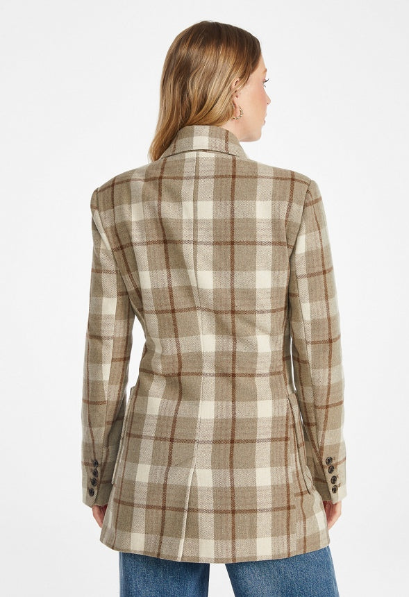 Plaid Peacoat Neutral Plaid