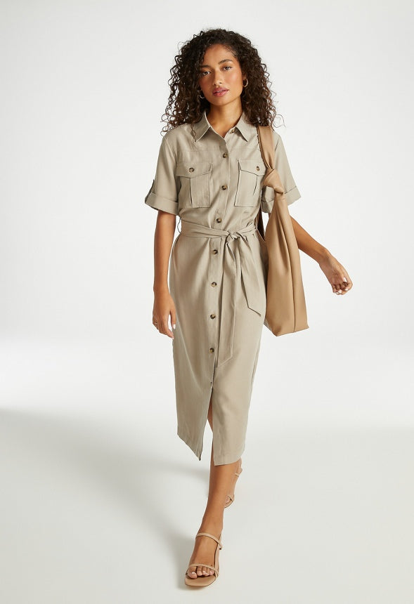 Utility Shirtdress Walnut