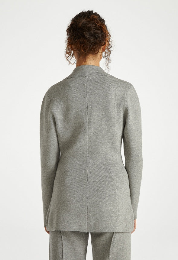 Knit Sweater Blazer Dark Heather Grey