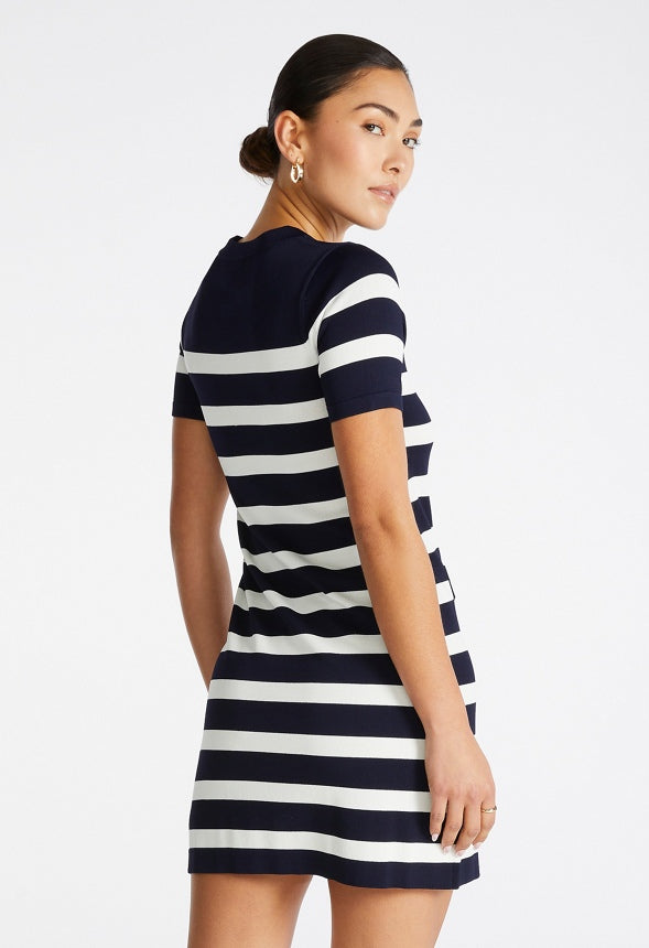 Maritime Mini Dress Navy/ White Stripe