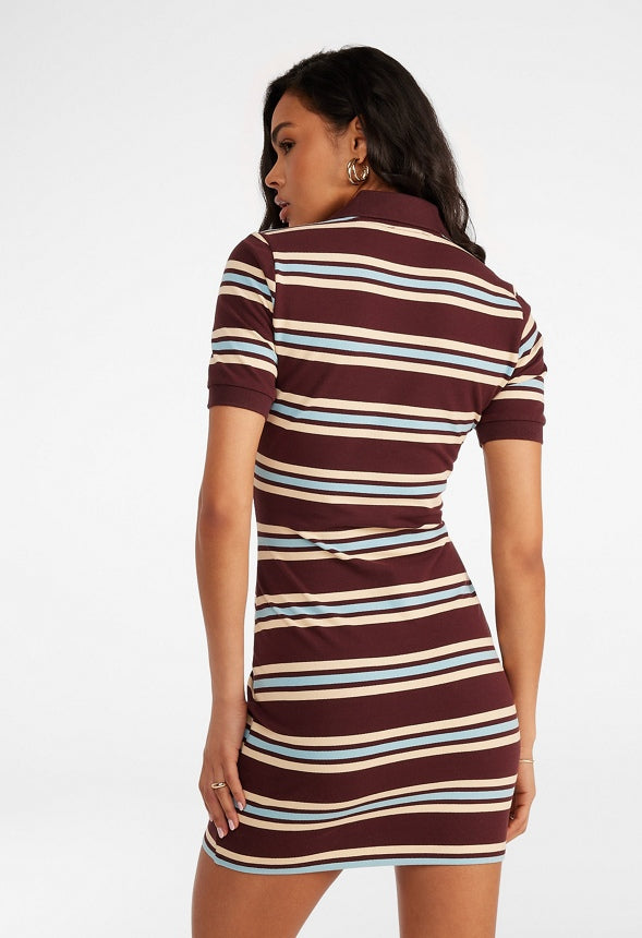 Mini Rugby Polo Dress Multi Combo Stripe