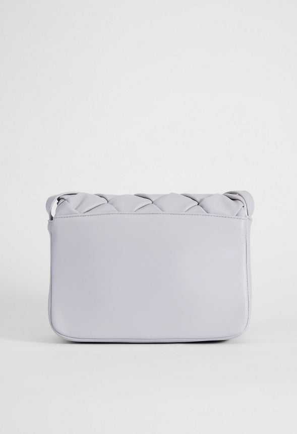 BRAIDED PUFFY CROSSBODY Vapor Blue