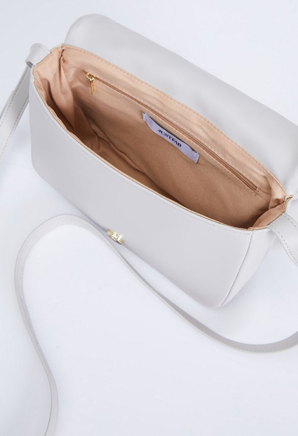 BRAIDED PUFFY CROSSBODY Vapor Blue