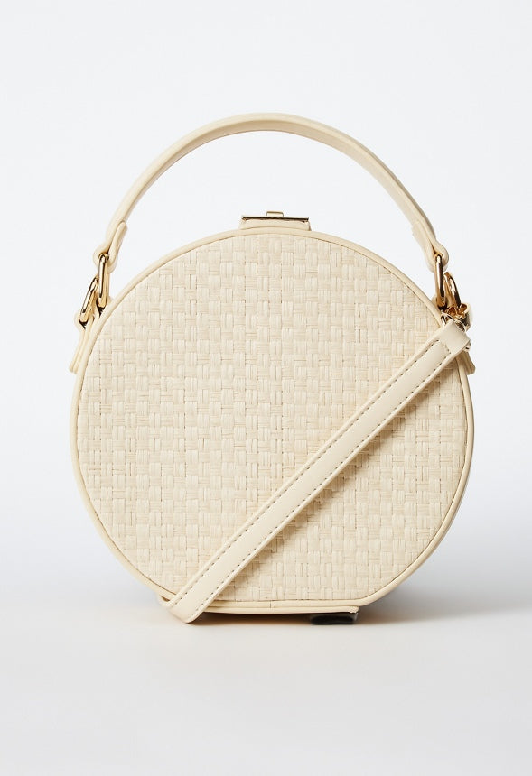 Rattan Canteen Crossbody Natural