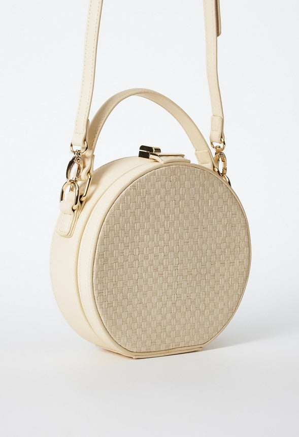 Rattan Canteen Crossbody Natural