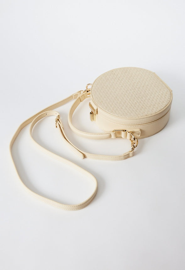 Rattan Canteen Crossbody Natural