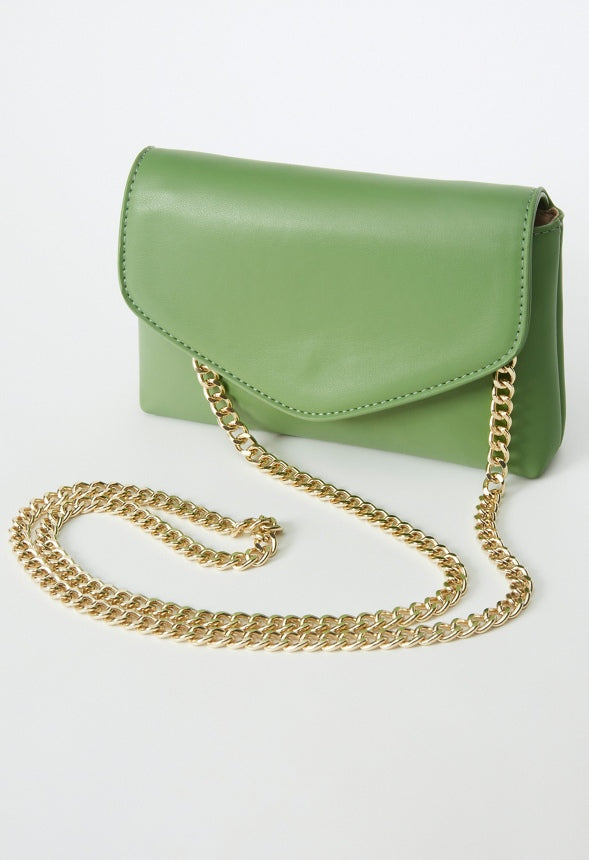 Night Out Crossbody Stone Green