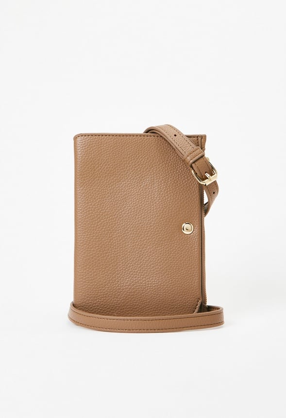 Phone Wallet Crossbody Taupe