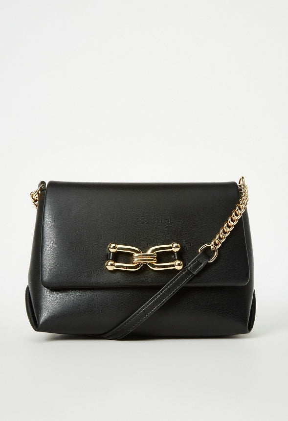Crossbody With Chain Strap Black