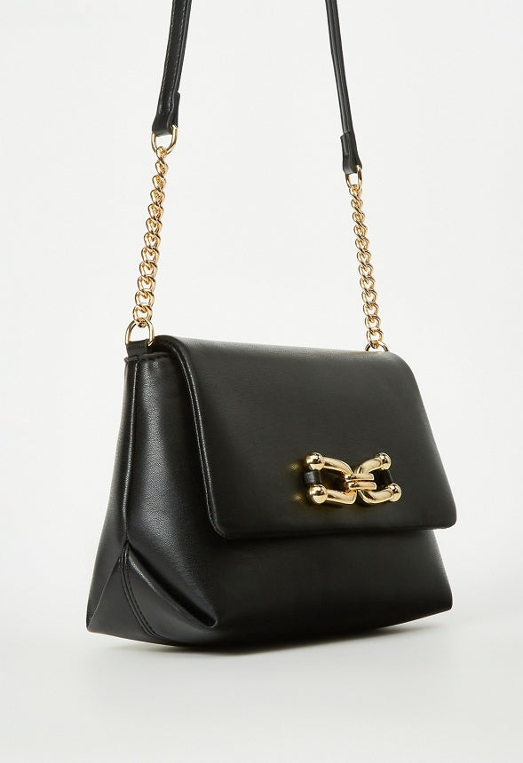 Crossbody With Chain Strap Black