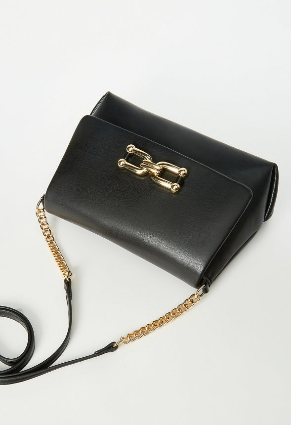 Crossbody With Chain Strap Black