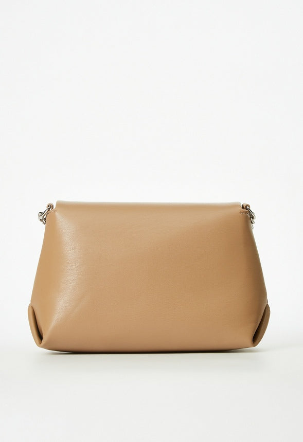 Crossbody With Chain Strap Taupe