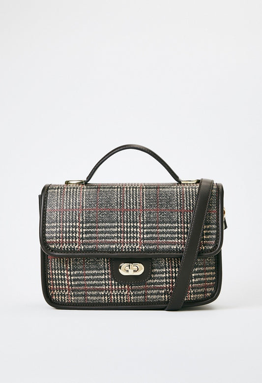 Crossbody With Top Handle Coffee Multi