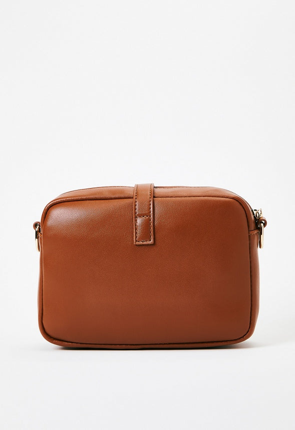Camera Crossbody With Buckle Camel