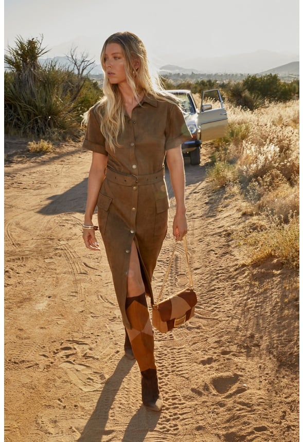 Flap Crossbody With Rectangle Hardware Light Camel Multi