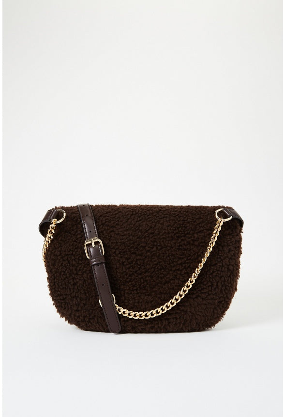 Sherpa Zippered Belt Bag Coffee