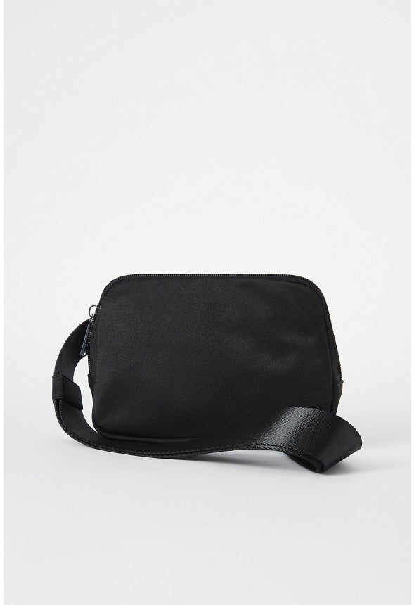 Zippered Belt Bag Black