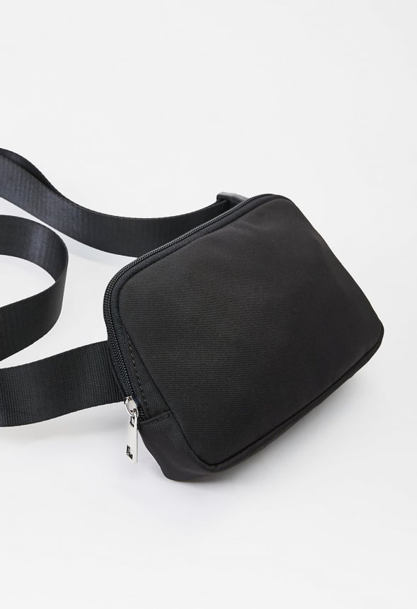 Zippered Belt Bag Black