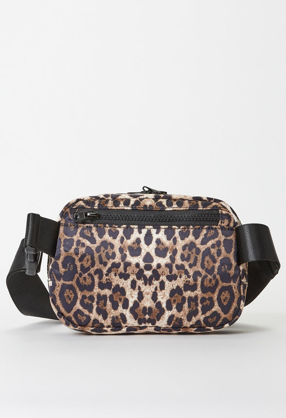 Zippered Belt Bag Leopard