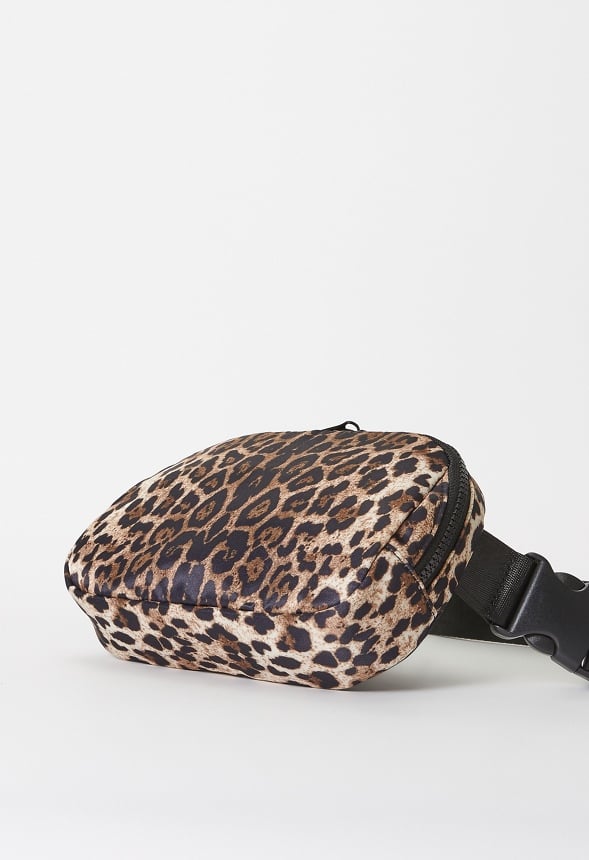 Zippered Belt Bag Leopard