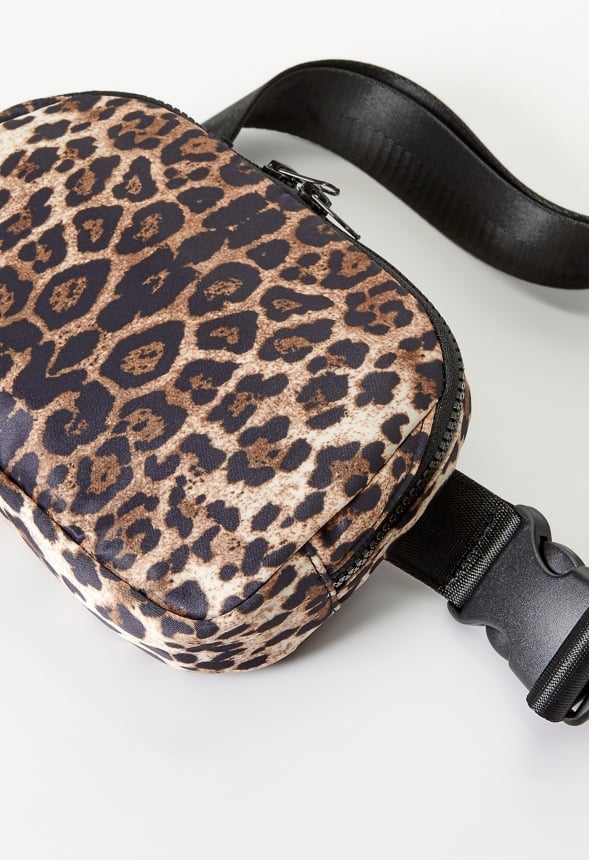 Zippered Belt Bag Leopard