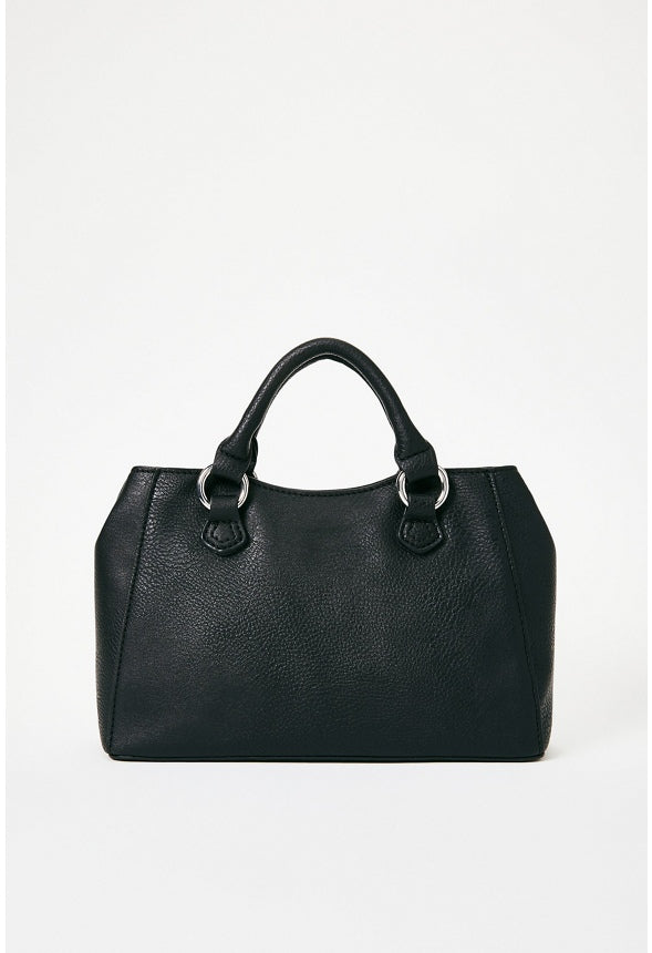 Moto Buckle Crossbody Black