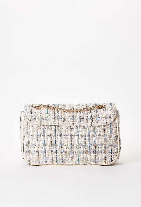 Tweed Turnlock Crossbody Birch Multi Tweed