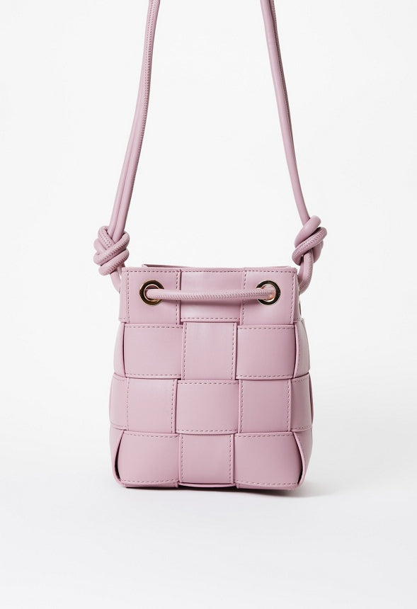 Large Woven Crossbody Lilac