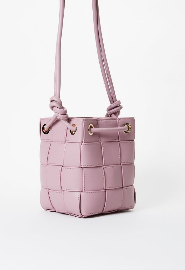 Large Woven Crossbody Lilac