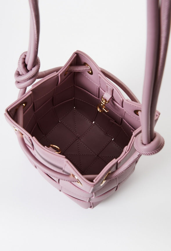 Large Woven Crossbody Lilac