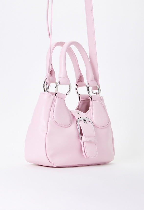 Padded Buckle Bag Chalk Pink