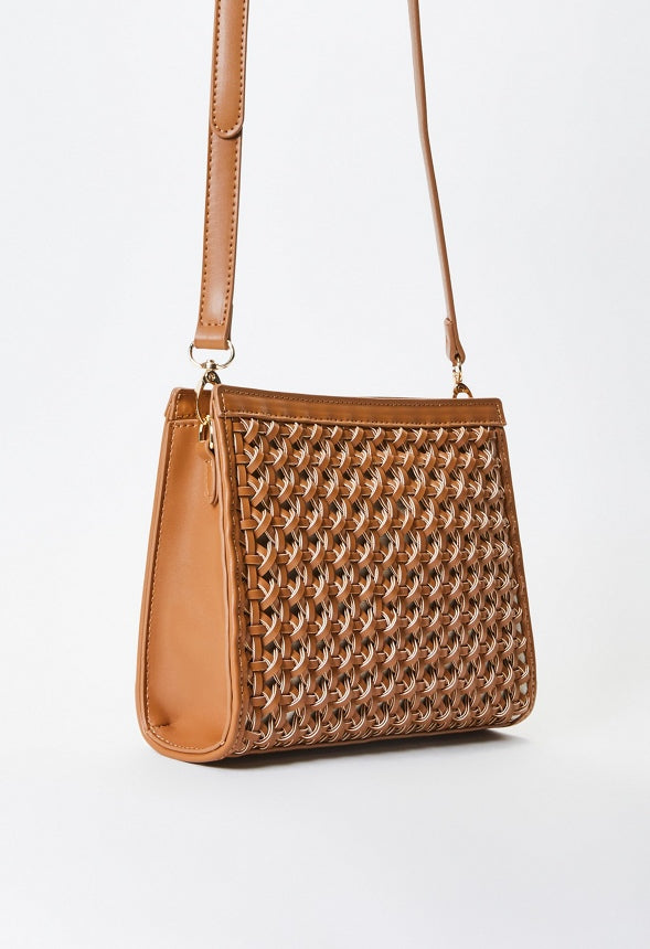 Woven Crossbody Light Tan
