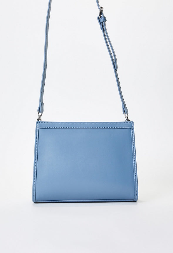 Woven Crossbody Coronet Blue
