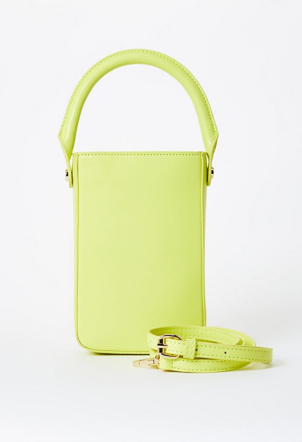 Structured Phone Crossbody Sulphur Spring Green