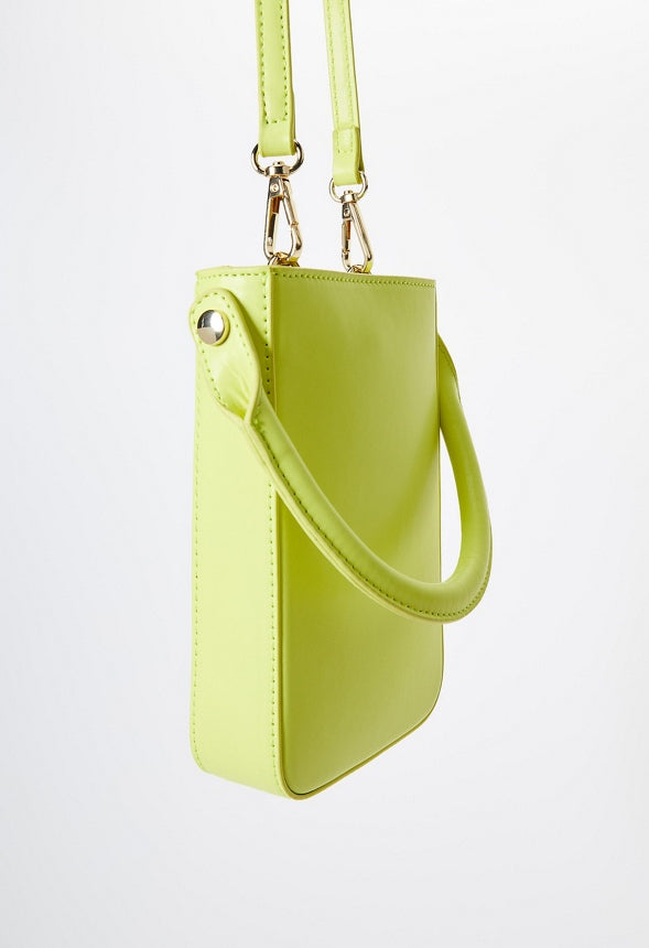 Structured Phone Crossbody Sulphur Spring Green