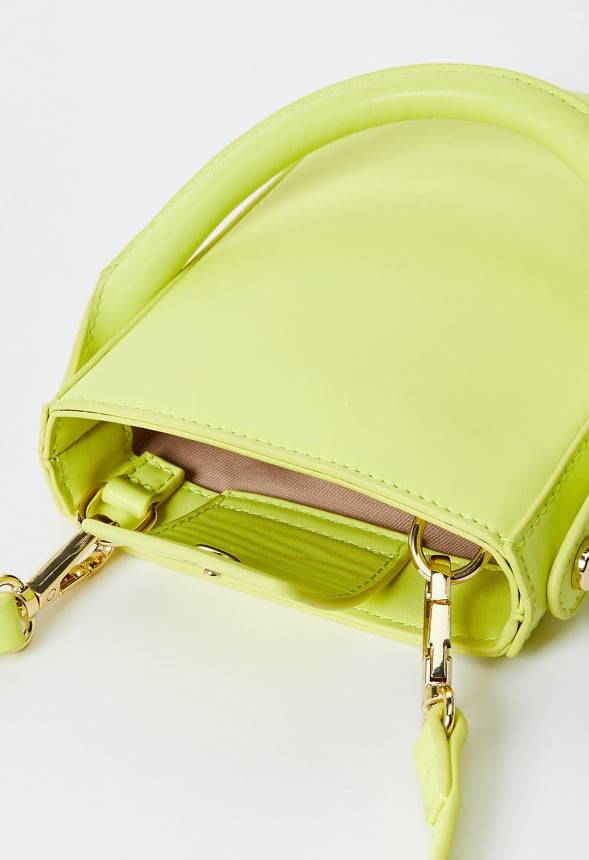 Structured Phone Crossbody Sulphur Spring Green