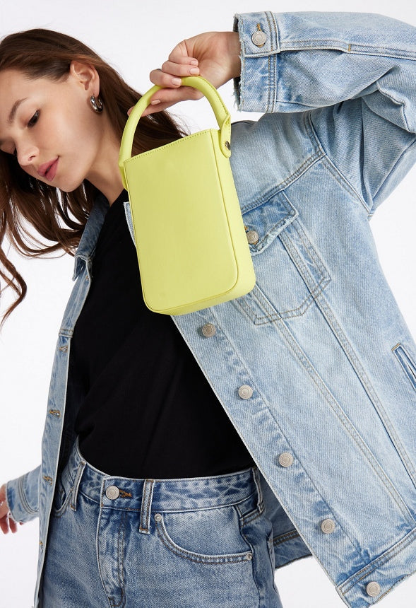 Structured Phone Crossbody Sulphur Spring Green
